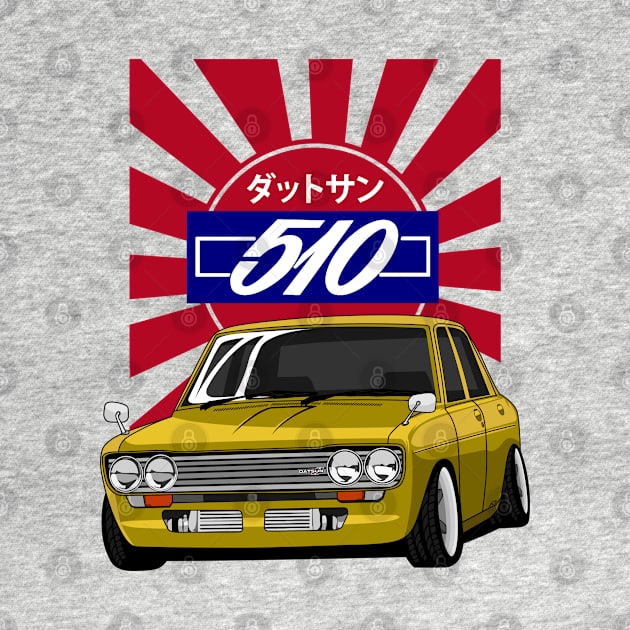 Datsun 510 (Gold) by zevalia